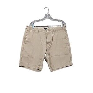 J. Crew Gramercy Oxford Shorts Men's Size 35 Khaki Flat Front 8.5 Inseam